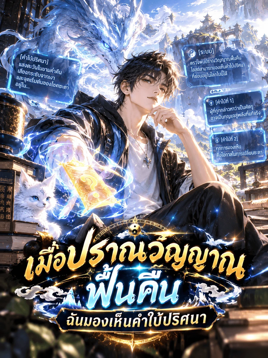 ปก เมื่อปราณวิญญาณฟื้นคืน ฉันมองเห็นคําใบ้ปริศนา