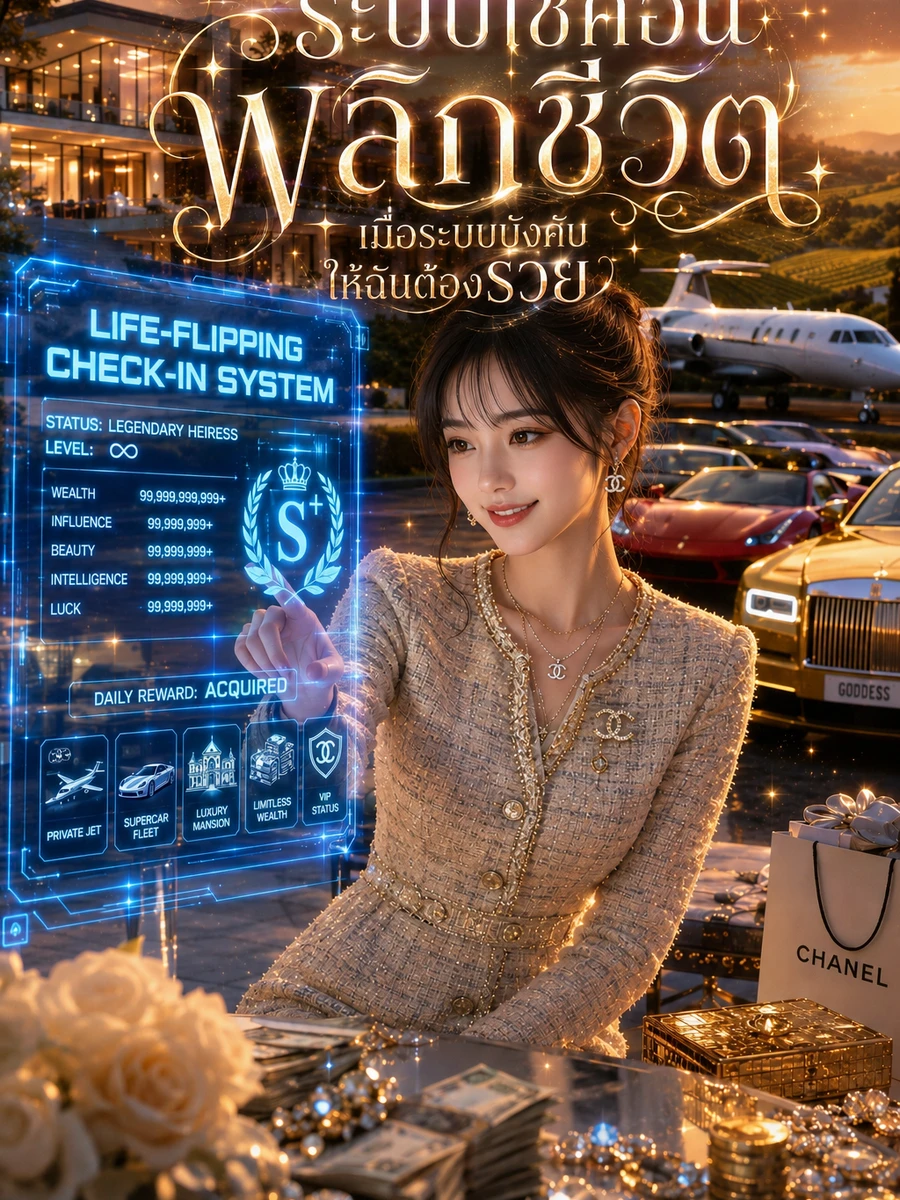 ปก ระบบเช็คอินพลิกชีวิต เมื่อระบบบังคับให้ฉันต้องรวย