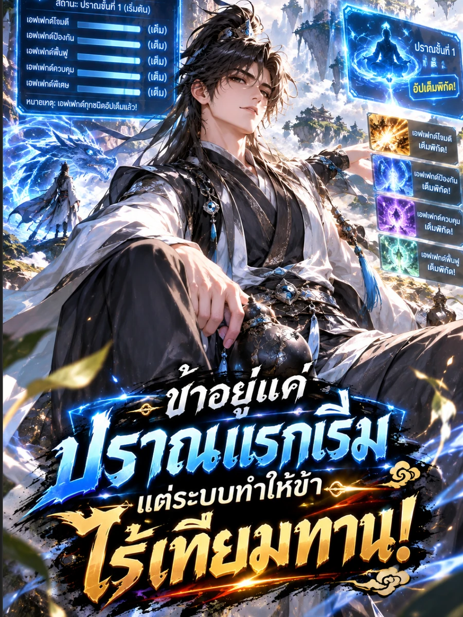 ปก ข้าอยู่แค่ปราณแรกเริ่ม แต่ระบบทําให้ข้าไร้เทียมทาน!