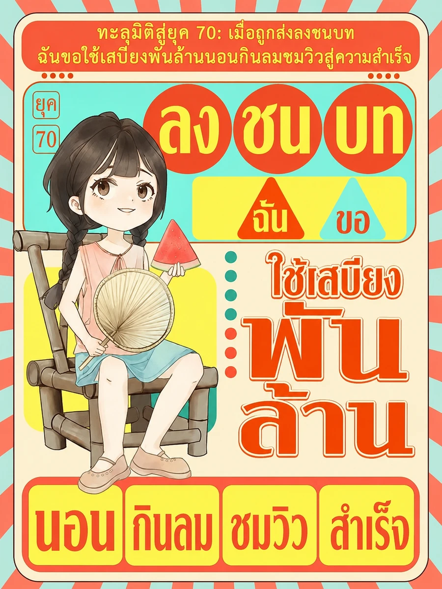 ปก (จบแล้ว) ทะลุมิติสู่ยุค 70: เมื่อถูกส่งลงชนบท ฉันขอใช้เสบียงพันล้านนอนกินลมชมวิวสู่ความสําเร็จ