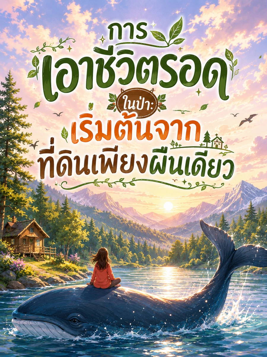 ปก การเอาชีวิตรอดในป่า: เริ่มต้นจากที่ดินเพียงผืนเดียว