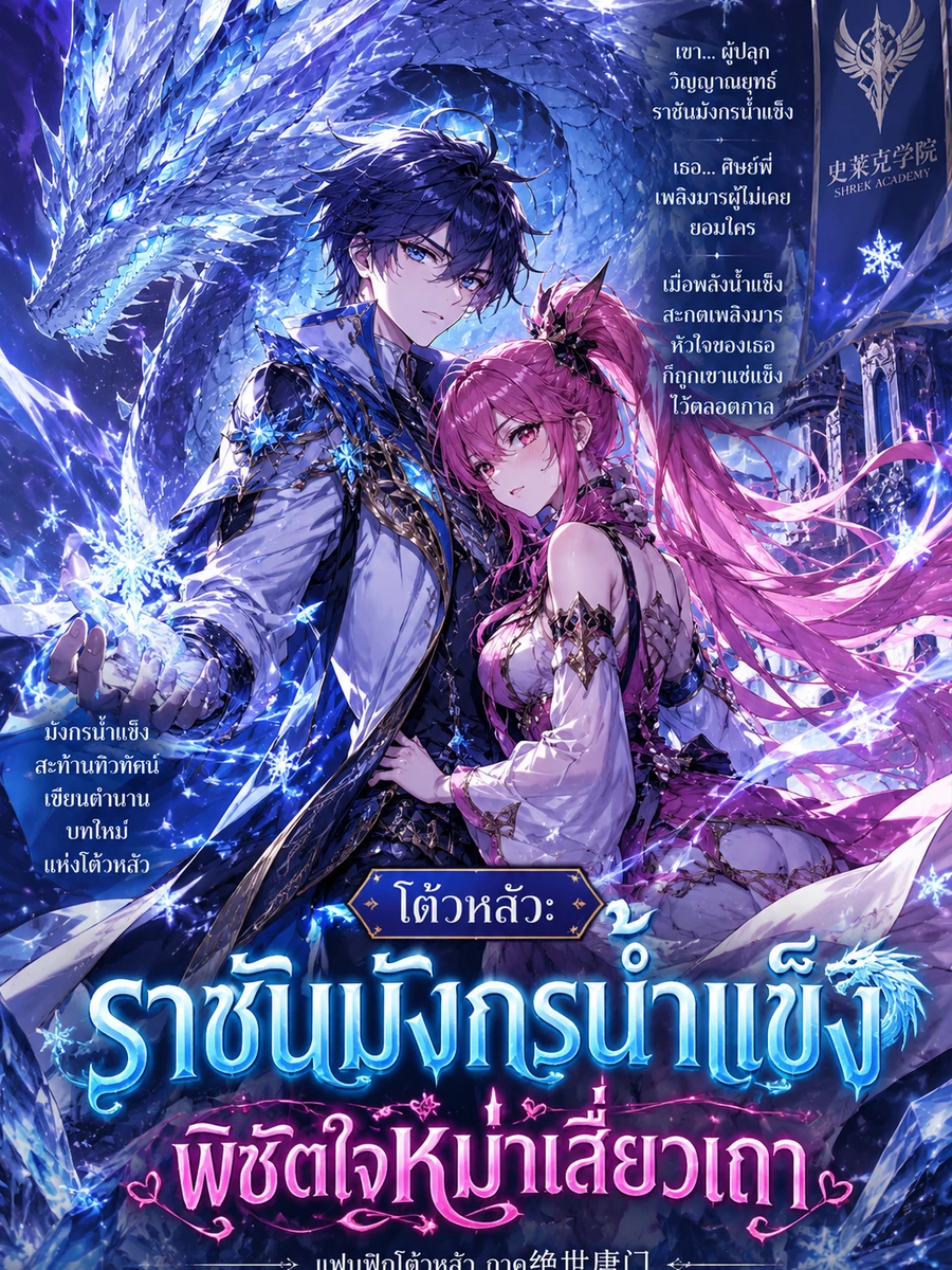 ปก ราชันมังกรน้ําแข็ง พิชิตใจหม่าเสี่ยวเถา