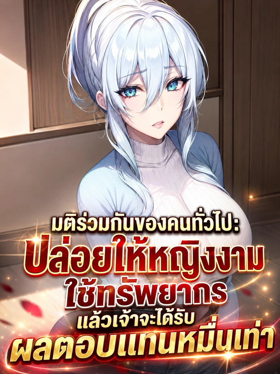 ปก มติร่วมกันของคนทั่วไป: ปล่อยให้หญิงงามใช้ทรัพยากร แล้วเจ้าจะได้รับผลตอบแทนหมื่นเท่า
