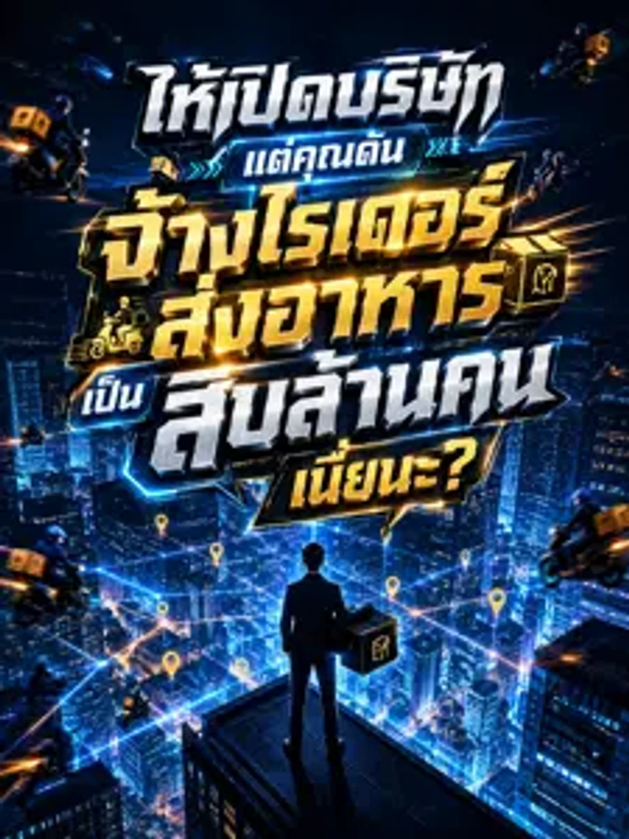 ปก ให้เปิดบริษัท แต่คุณดันจ้างไรเดอร์ส่งอาหารเป็นสิบล้านคนเนี่ยนะ?