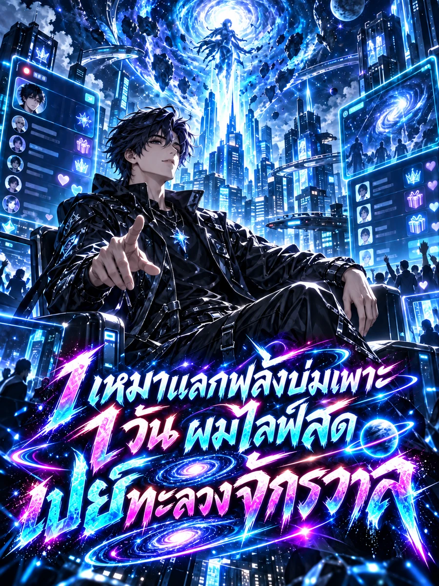 ปก 1 เหมาแลกพลังบ่มเพาะ 1 วัน ผมไลฟ์สดเปย์ทะลวงจักรวาล
