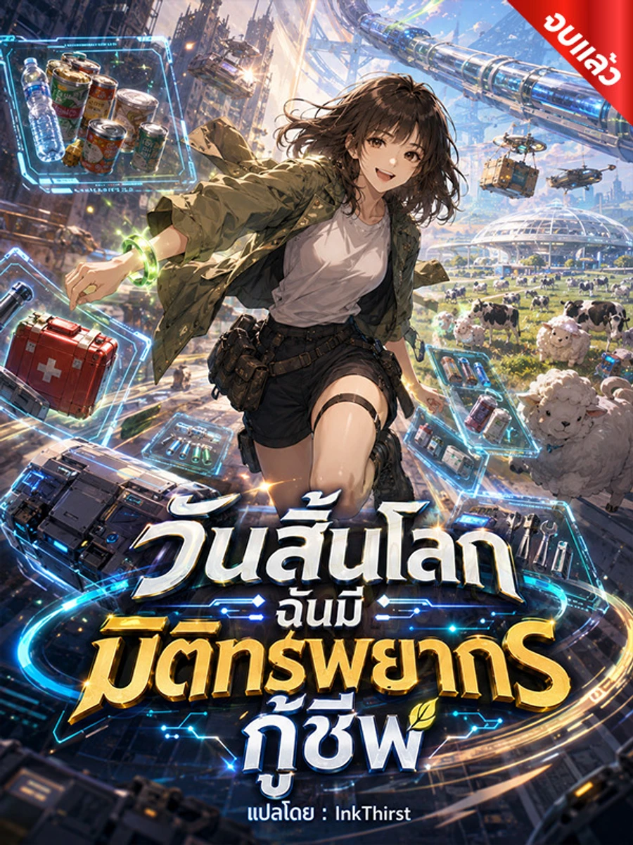 ปก วันสิ้นโลกมาเยือน ฉันมีมิติทรัพยากรกู้ชีพ (จบ)