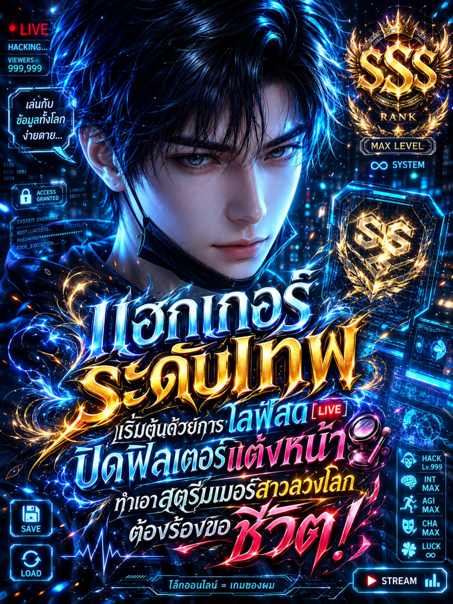 ปก แฮกเกอร์ระดับเทพ เริ่มต้นด้วยการไลฟ์สดปิดฟิลเตอร์แต่งหน้า ทําเอาสตรีมเมอร์สาวลวงโลกต้องร้องขอชีวิต!