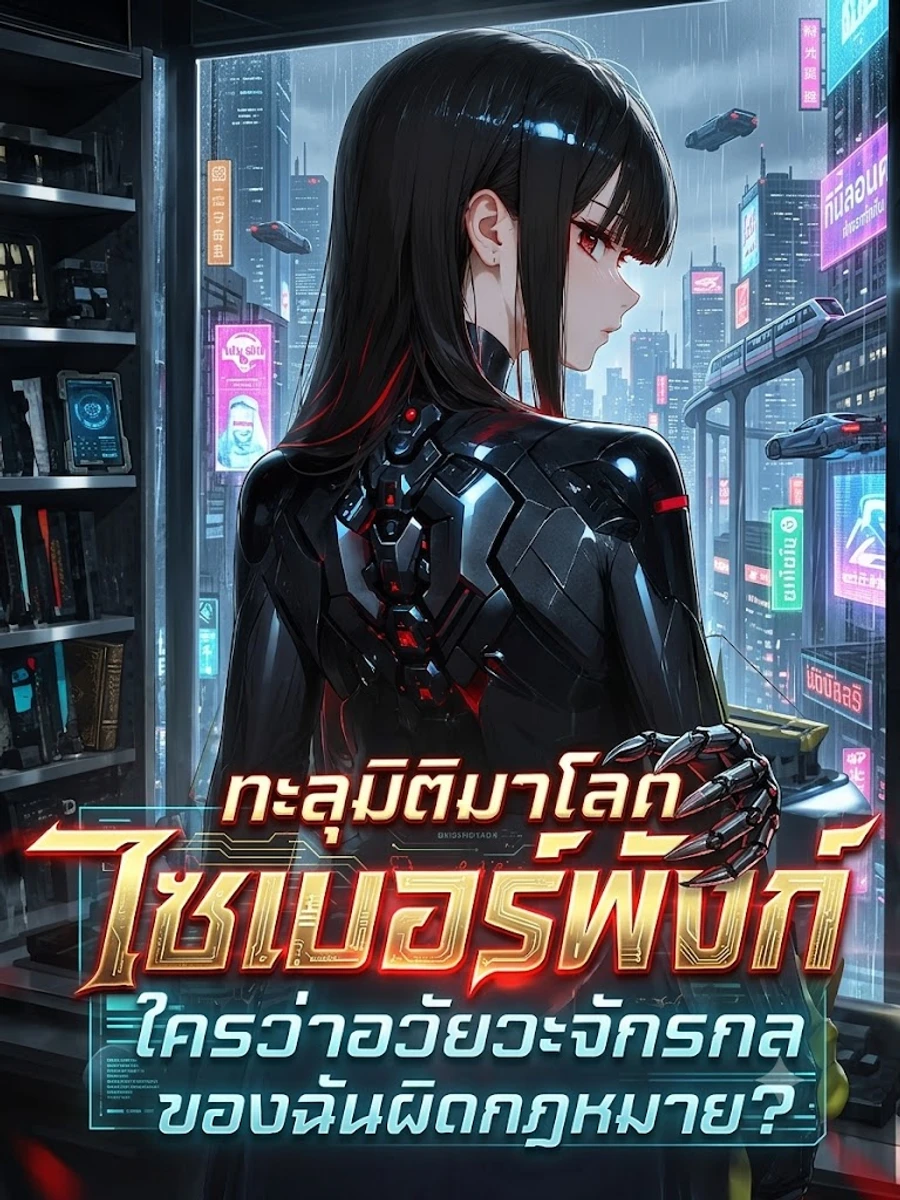 ปก [ชนต้นฉบับ] ทะลุมิติมาโลกไซเบอร์พังก์ ใครว่าอวัยวะจักรกลของฉันผิดกฎหมาย?