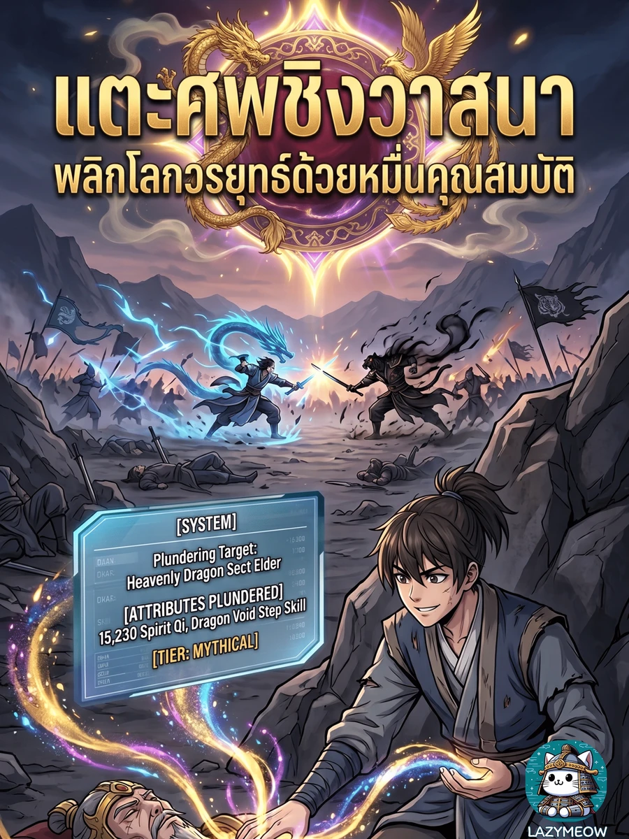 ปก แตะศพชิงวาสนา: พลิกโลกวรยุทธ์ด้วยหมื่นคุณสมบัติ