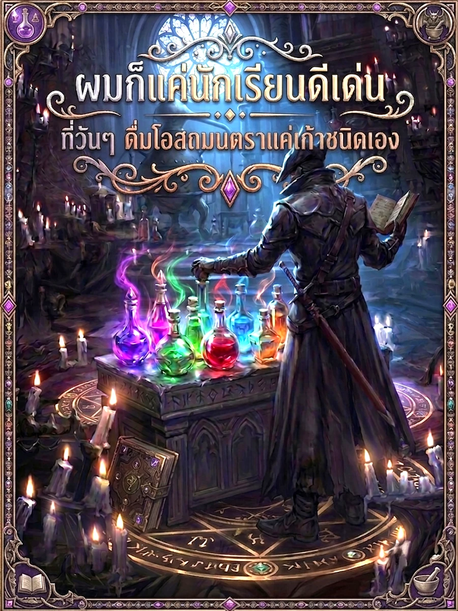 ปก ผมก็แค่นักเรียนดีเด่น ที่่วันๆ ดื่มโอสถมนตราแค่เก้าชนิดเอง