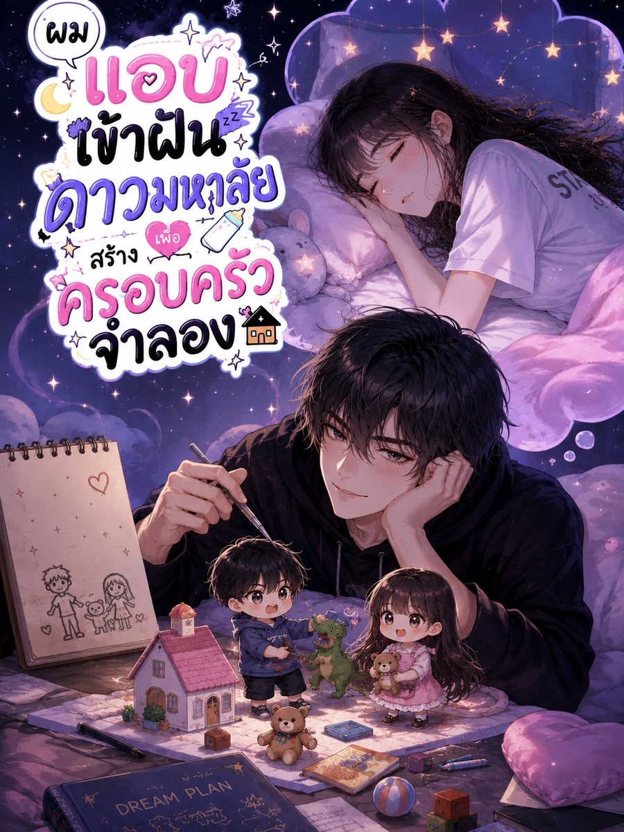 ปก ผมแอบเข้าฝันดาวมหาลัยเพื่อสร้างครอบครัวจําลอง