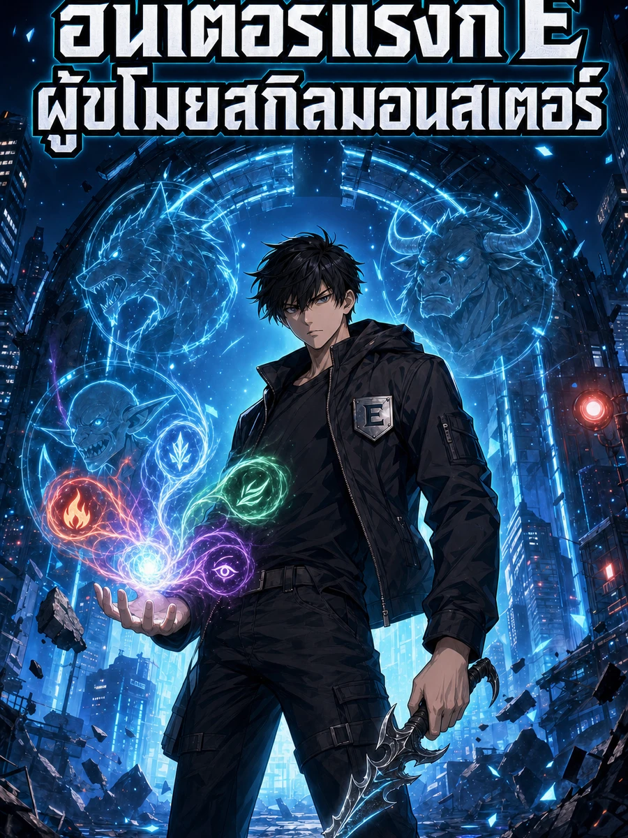 ปก ฮันเตอร์แรงก์ E ผู้ขโมยสกิลมอนสเตอร์
