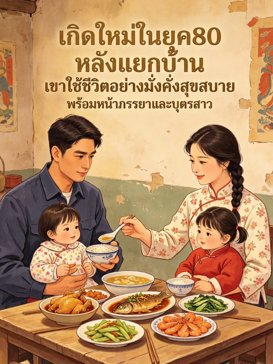ปก เกิดใหม่ในยุค80 หลังแยกบ้าน เขาใช้ชีวิตอย่างมั่งคั่งสุขสบายพร้อมหน้าภรรยาและบุตรสาว