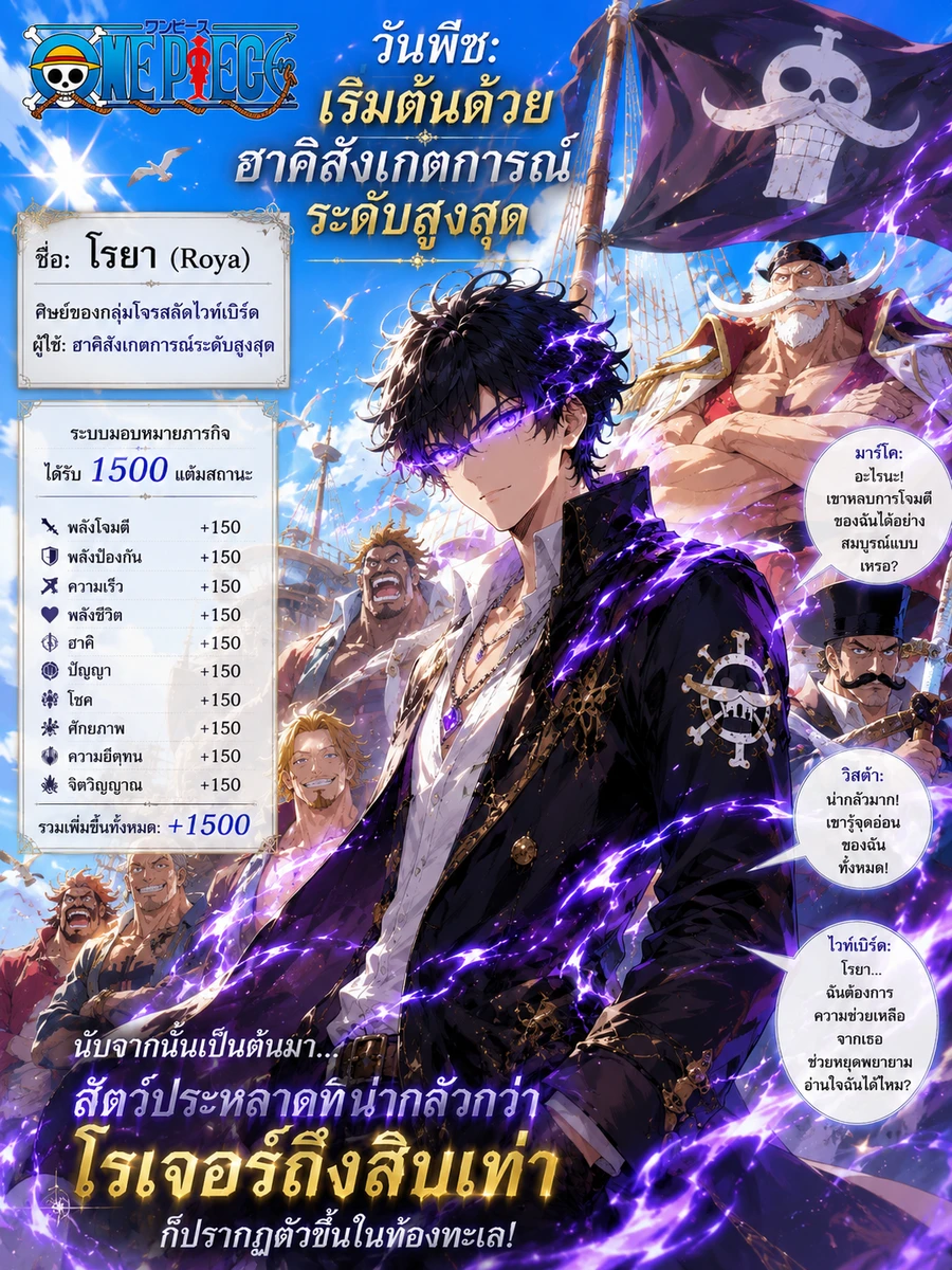 ปก วันพีซ: เริ่มต้นด้วยฮาคิสังเกตการณ์ระดับสูงสุด