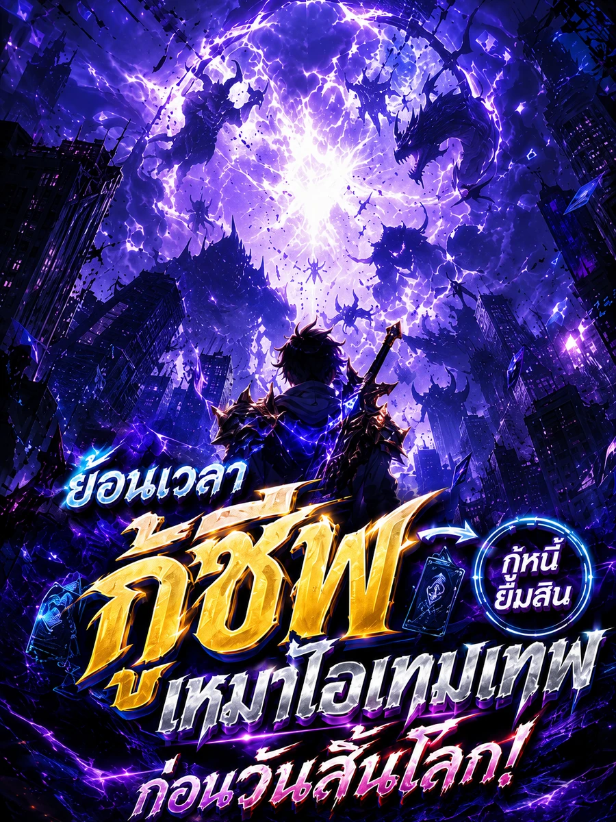 ปก ย้อนเวลากู้ชีพ กู้หนี้ยืมสินเหมาไอเทมเทพก่อนวันสิ้นโลก!