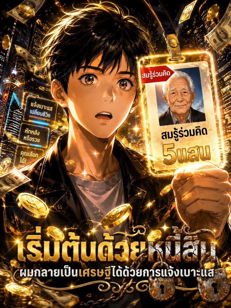 ปก [อ่านฟรี100ตอน] เริ่มต้นด้วยหนี้สิน ผมกลายเป็นเศรษฐีได้ด้วยการแจ้งเบาะแส