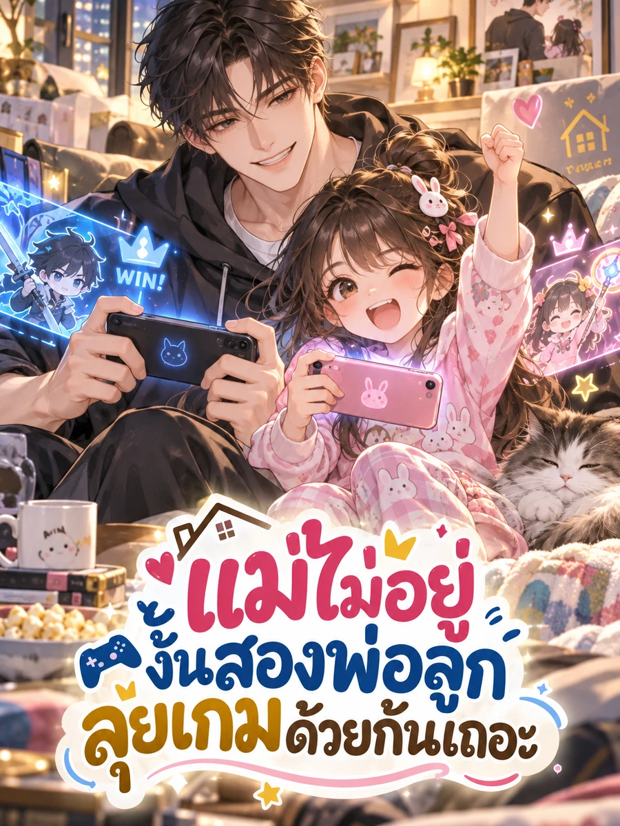 ปก แม่ไม่อยู่ งั้นสองพ่อลูกลุยเกมด้วยกันเถอะ