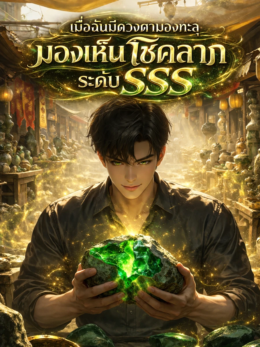 ปก เมื่อฉันมีดวงตามองทะลุ มองเห็นโชคลาภระดับ SSS