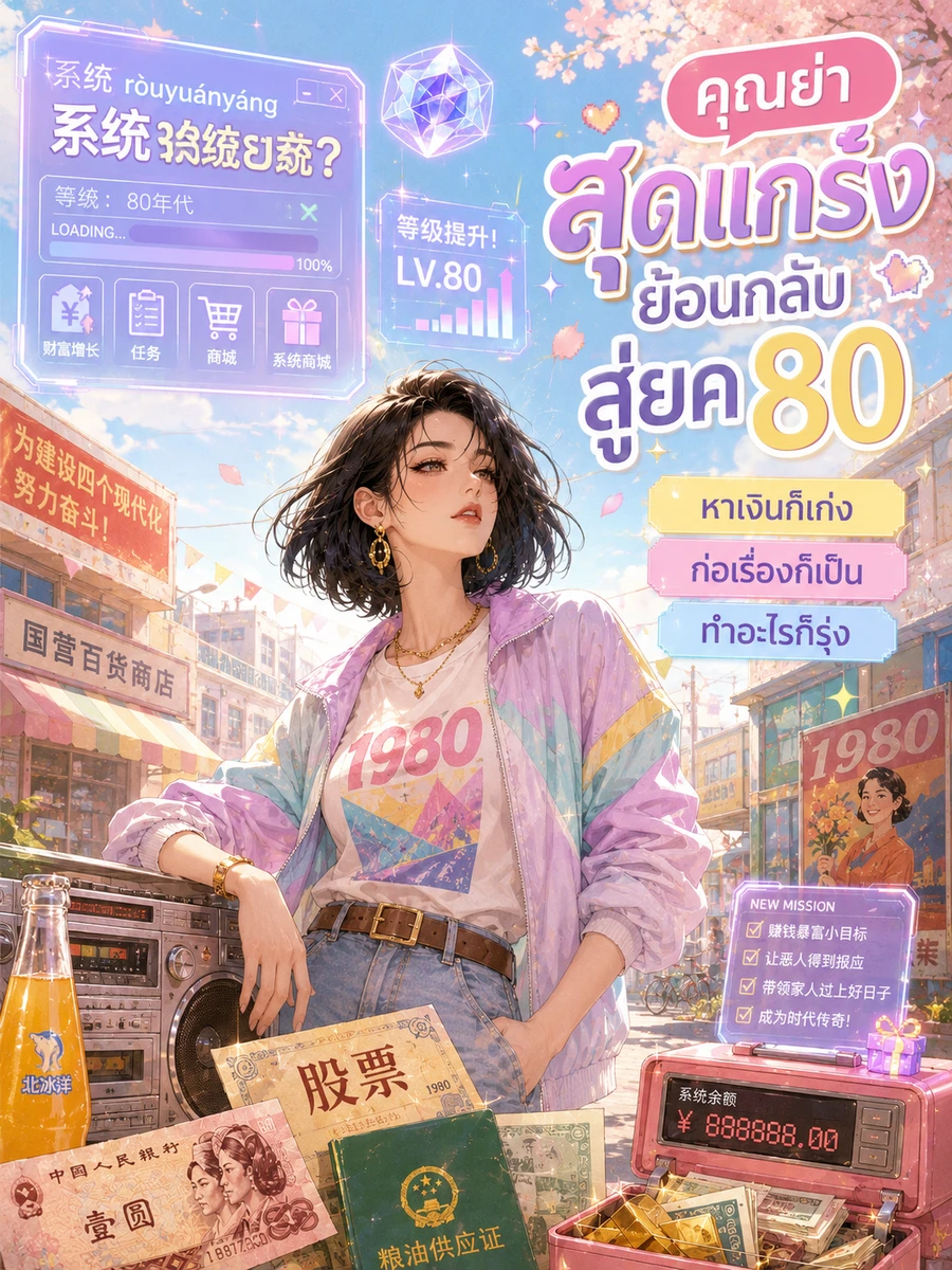 ปก [จบแล้ว] คุณย่าสุดแกร่งย้อนกลับสู่ยุค 80 หาเงินก็เก่ง ก่อเรื่องก็เป็น ทําอะไรก็รุ่ง