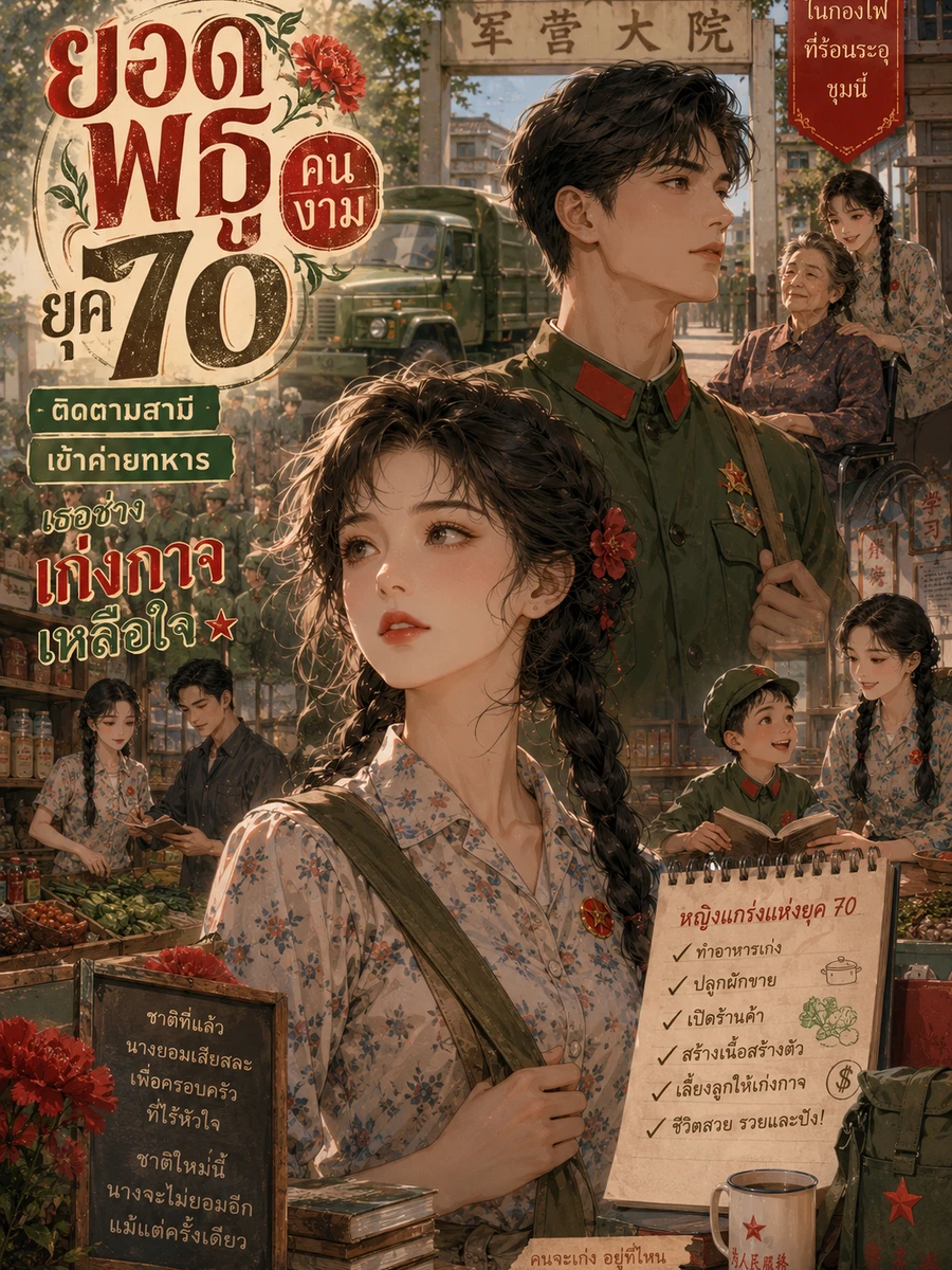 ปก [จบแล้ว] ยอดพธูคนงามยุค 70 ติดตามสามีเข้าค่ายทหาร เธอช่างเก่งกาจเหลือใจ