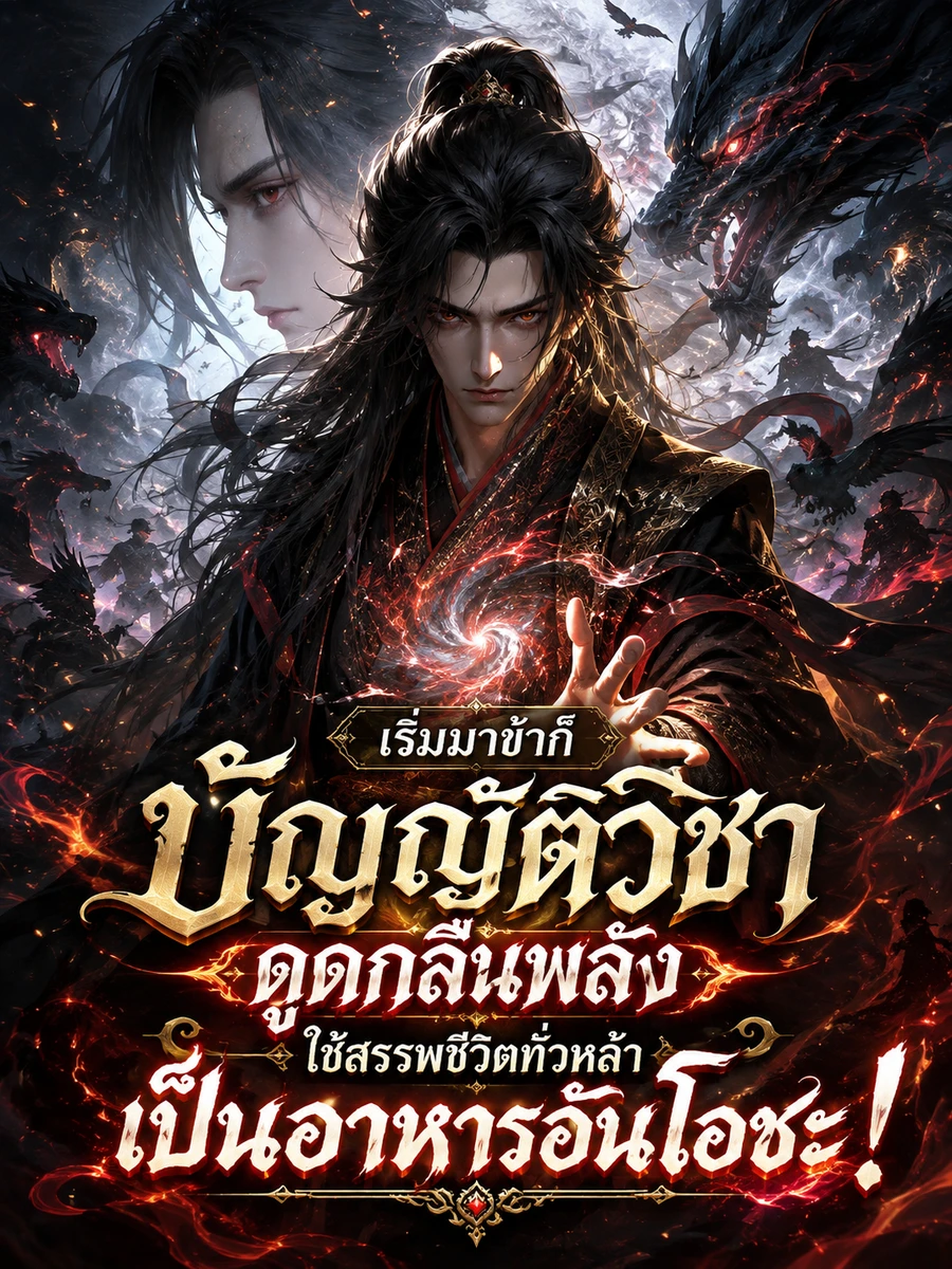 ปก (จบแล้ว) เริ่มมาข้าก็บัญญัติวิชาดูดกลืนพลัง ใช้สรรพชีวิตทั่วหล้าเป็นอาหารอันโอชะ!
