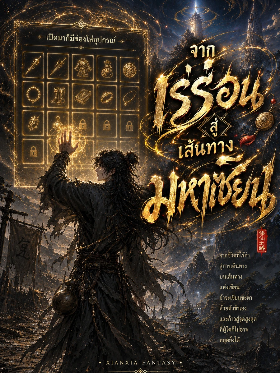 ปก เปิดมาก็มีช่องใส่อุปกรณ์ จากเร่ร่อนสู่เส้นทางมหาเซียน