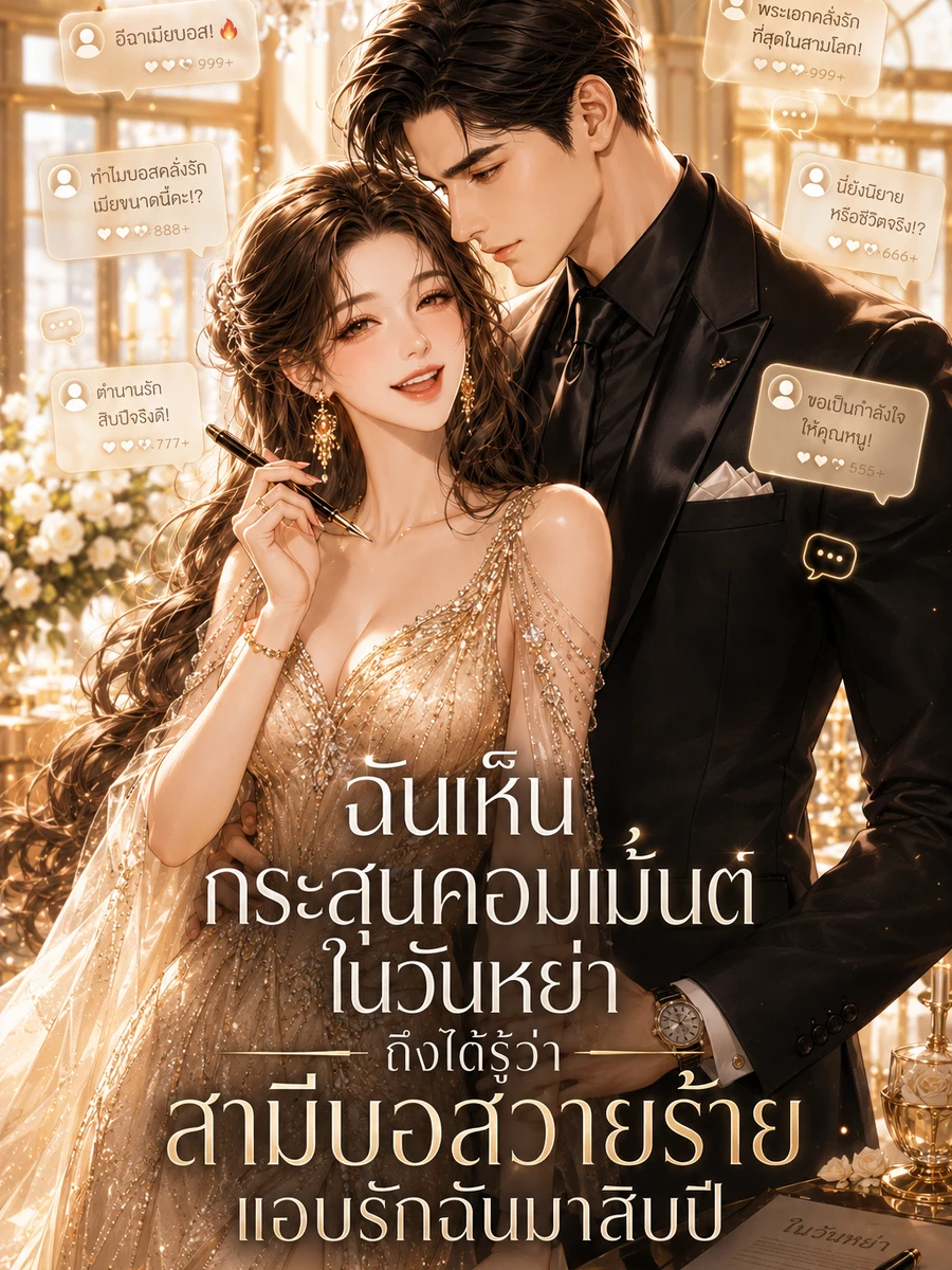 ปก [จบแล้ว] ฉันเห็นกระสุนคอมเม้นต์ในวันหย่า ถึงได้รู้ว่าสามีบอสวายร้ายแอบรักฉันมาสิบปี