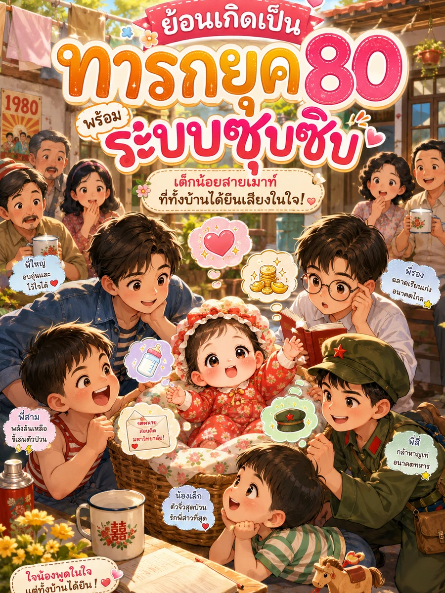 ปก [จบแล้ว] ย้อนเกิดเป็นทารกยุค 80 พร้อมระบบซุบซิบ