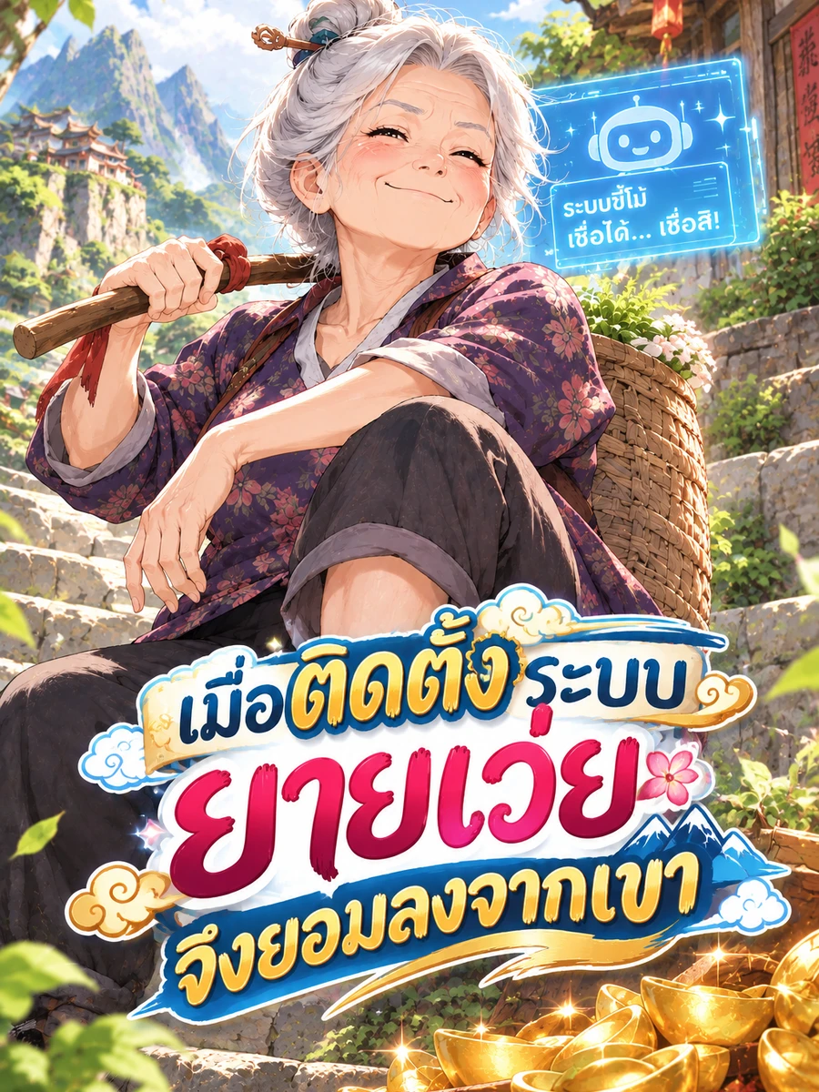 ปก เมื่อติดตั้งระบบ ยายเว่ยจึงยอมลงจากเขา
