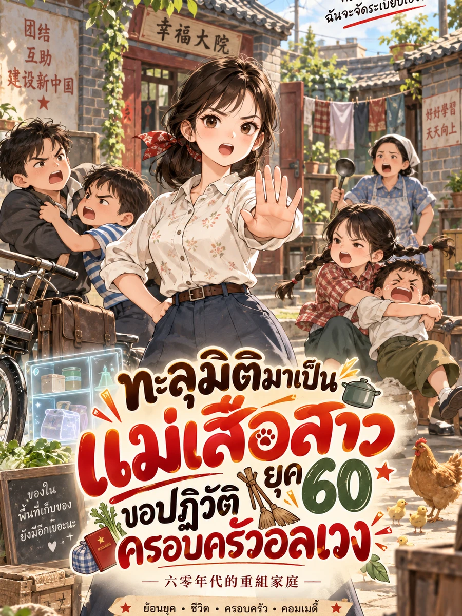 ปก [จบแล้ว] ทะลุมิติมาเป็นแม่เสือสาวยุค 60 ขอปฏิวัติครอบครัวอลเวง