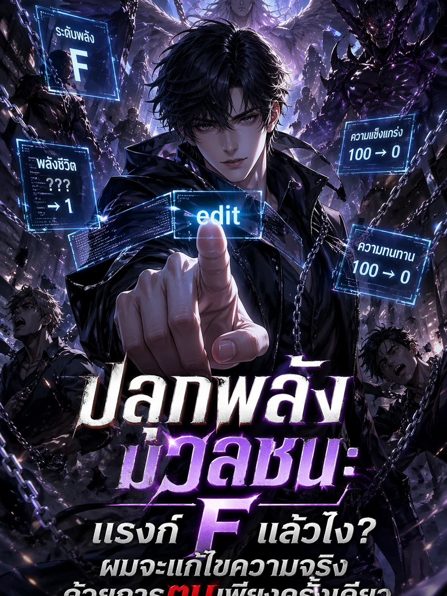 ปก ปลุกพลังมวลชน: แรงก์ F แล้วไง? ผมจะแก้ไขความจริงด้วยการตบเพียงครั้งเดียว