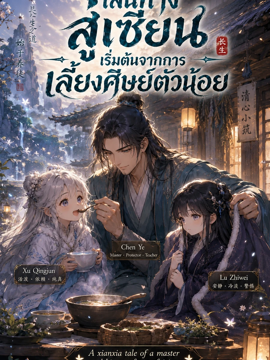 ปก เส้นทางสู่เซียนเริ่มต้นจากการเลี้ยงศิษย์ตัวน้อย