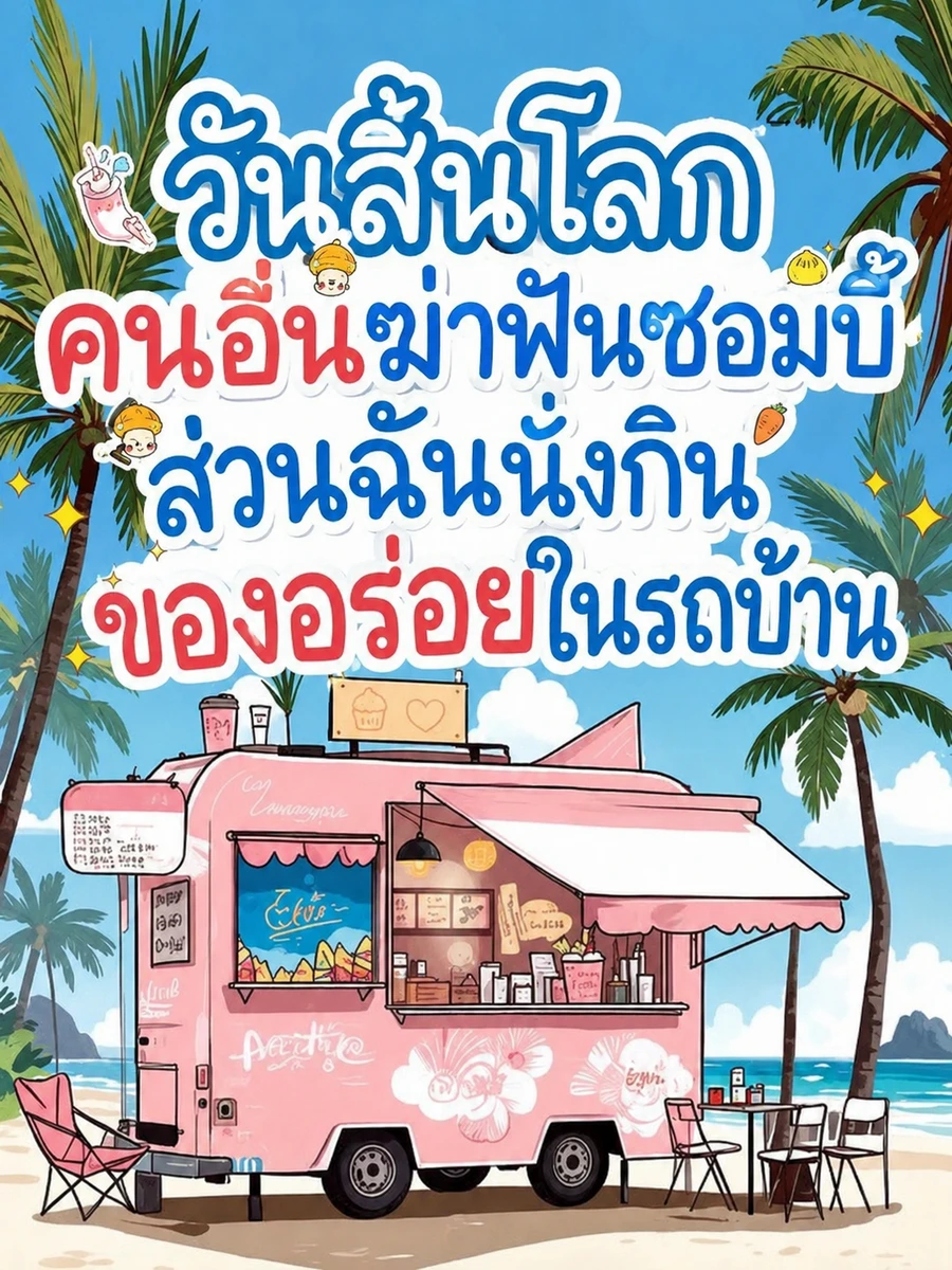 ปก [จบแล้ว] วันสิ้นโลกคนอื่นฆ่าฟันซอมบี้ ส่วนฉันกินของอร่อยในรถบ้าน