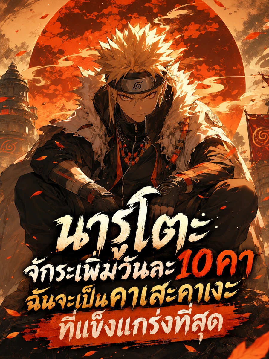 ปก นารูโตะ: จักระเพิ่มวันละ 10 คา ฉันจะเป็นคาเสะคาเงะที่แข็งแกร่งที่สุด