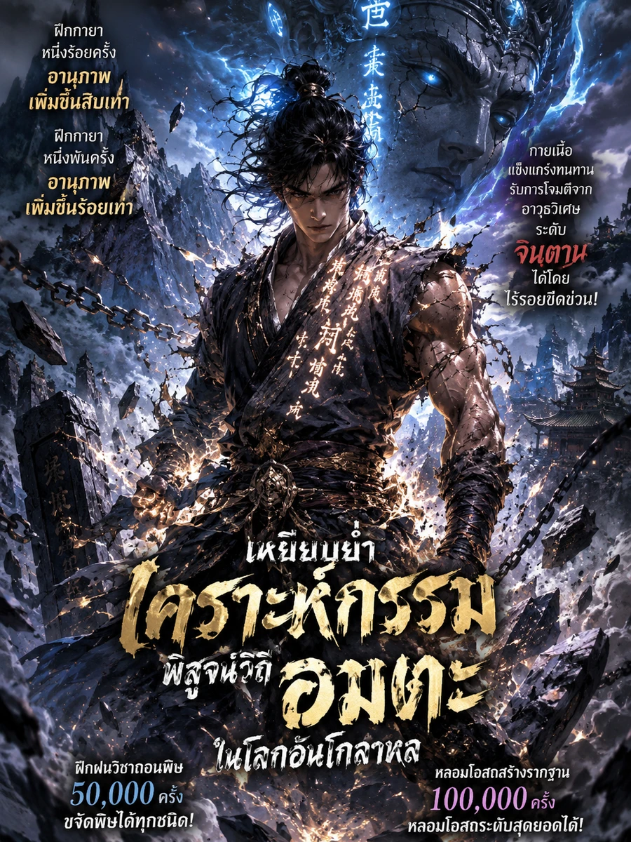 ปก ฝึกซ้ําหมื่นครั้งสะท้านฟ้า ฝ่าเคราะห์กรรมสู่มรรคาอมตะ