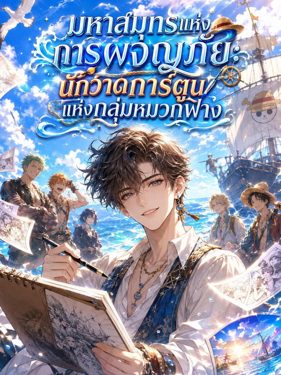ปก มหาสมุทรแห่งการผจญภัย: นักวาดการ์ตูนแห่งกลุ่มหมวกฟาง