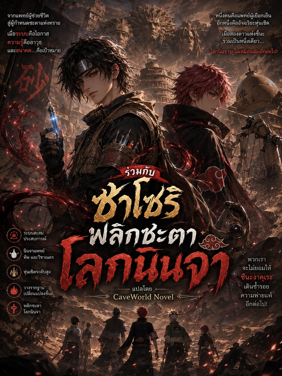 ปก ร่วมกับซาโซริ พลิกชะตาโลกนินจา