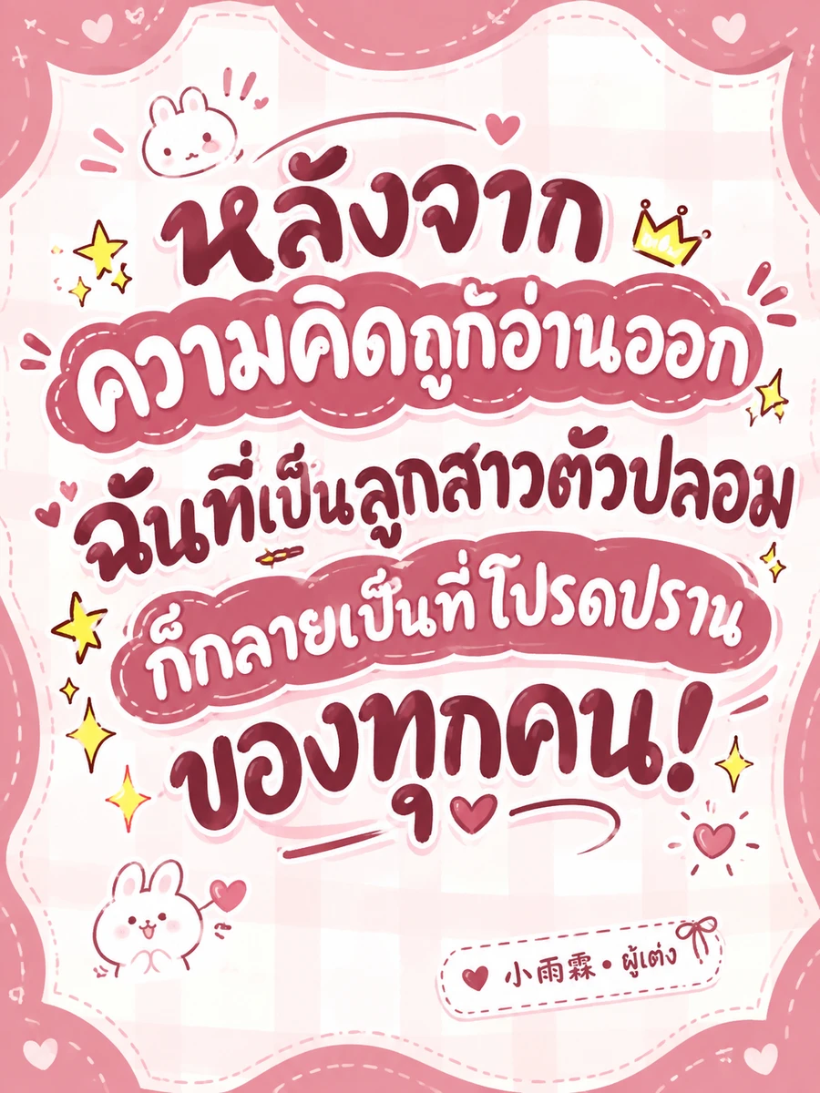 ปก หลังจากความคิดถูกอ่านออก ฉันที่เป็นลูกสาวตัวปลอมก็กลายเป็นที่โปรดปรานของทุกคน!