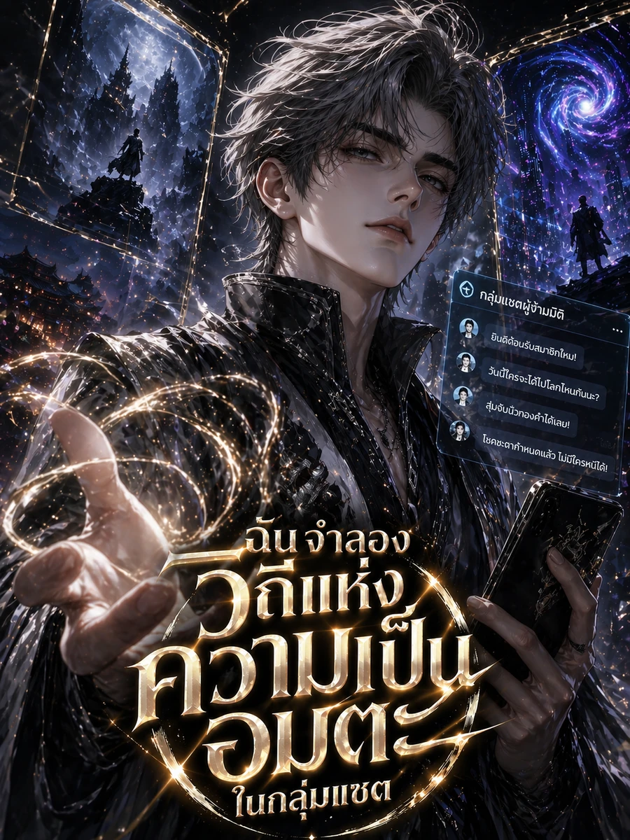 ปก ฉันจําลองวิถีแห่งความเป็นอมตะในกลุ่มแชต