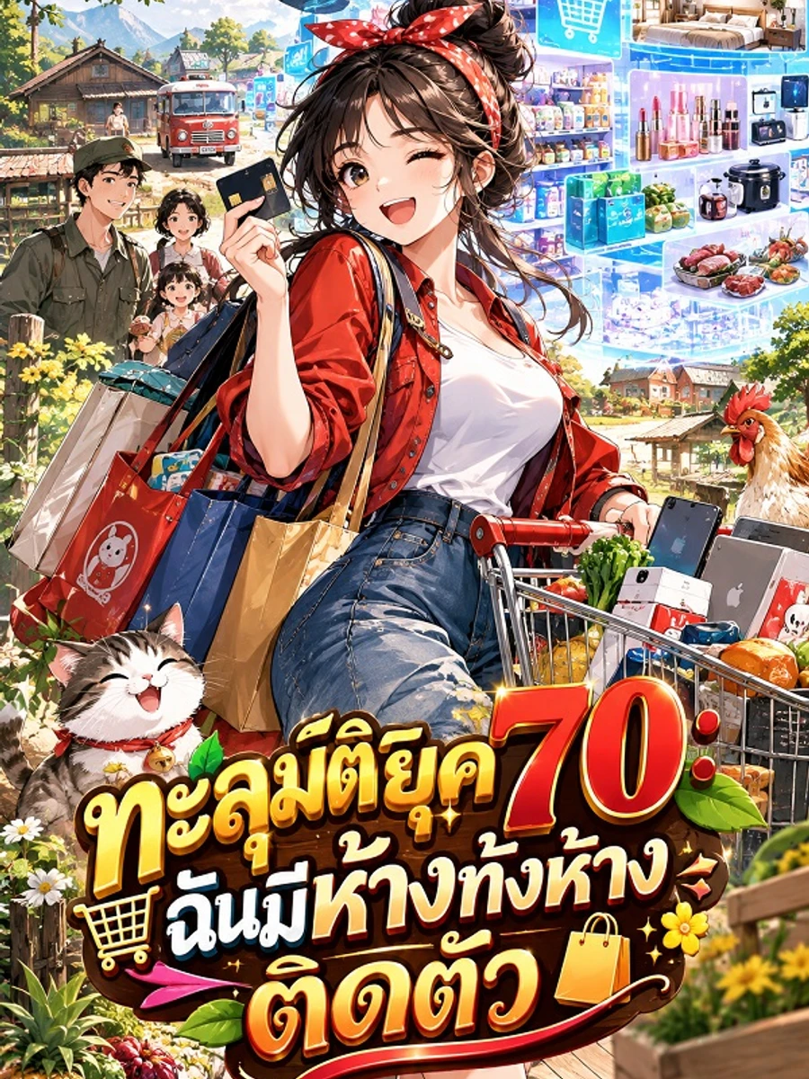 ปก ทะลุมิติยุค 70: ฉันมีห้างทั้งห้างติดตัว