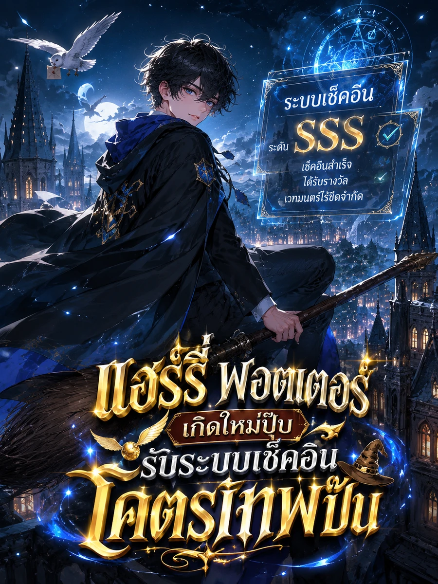 ปก แฮร์รี่ พอตเตอร์ เกิดใหม่ปุ๊บ รับระบบเช็คอินโคตรเทพปั๊บ