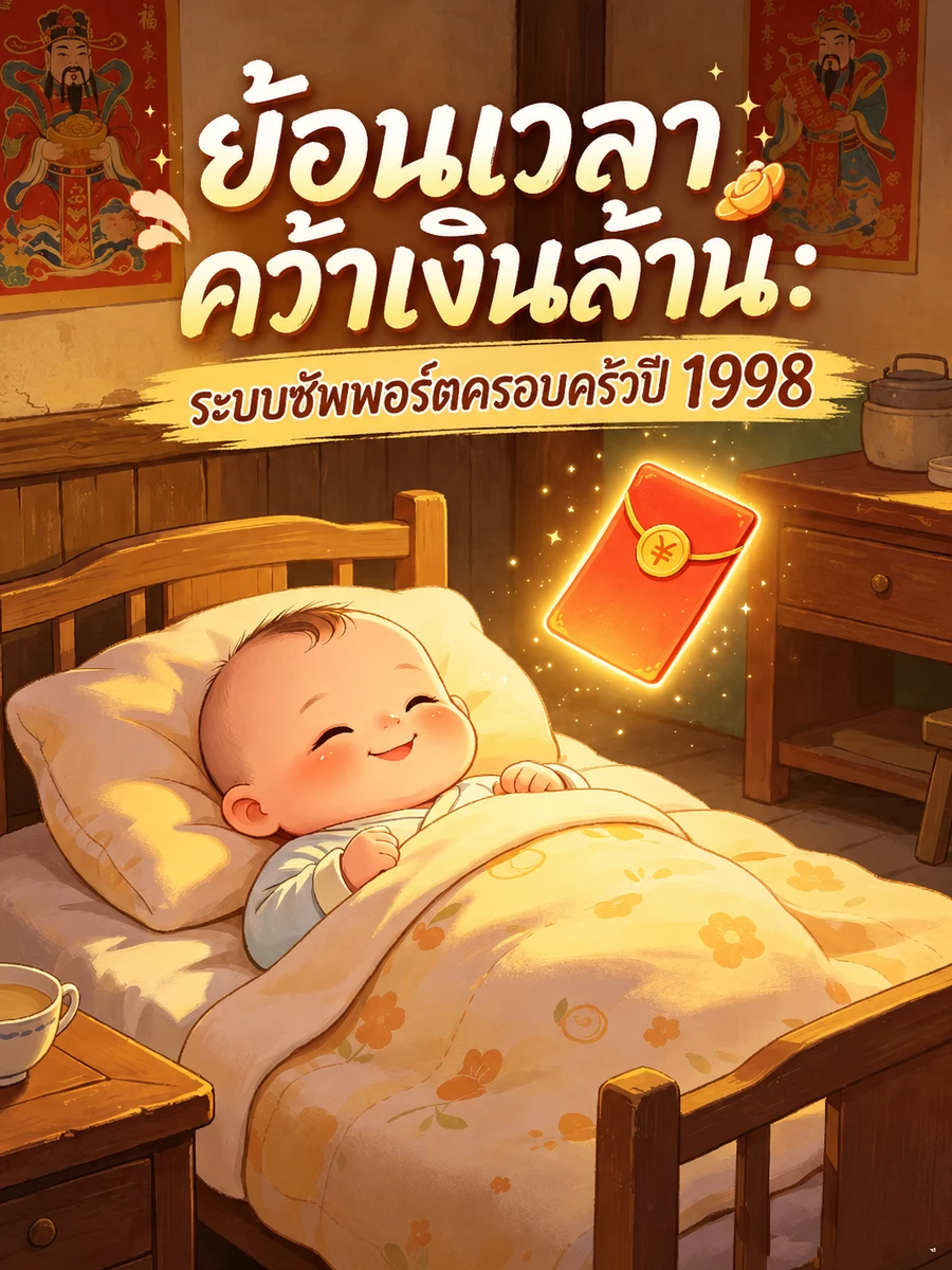 ปก ย้อนเวลาคว้าเงินล้าน: ระบบซัพพอร์ตครอบครัวปี 1998