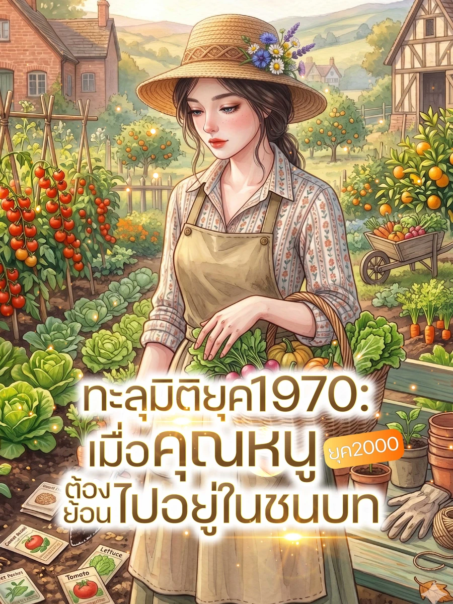 ปก ทะลุมิติยุค 1970: เมื่อคุณหนูยุค 2000 ต้องย้อนไปอยู่ในชนบท