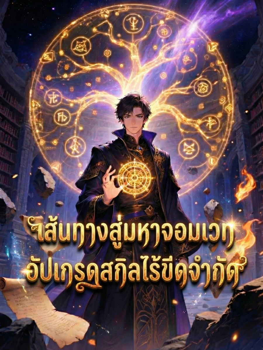 ปก เส้นทางสู่มหาจอมเวท อัปเกรดสกิลไร้ขีดจํากัด