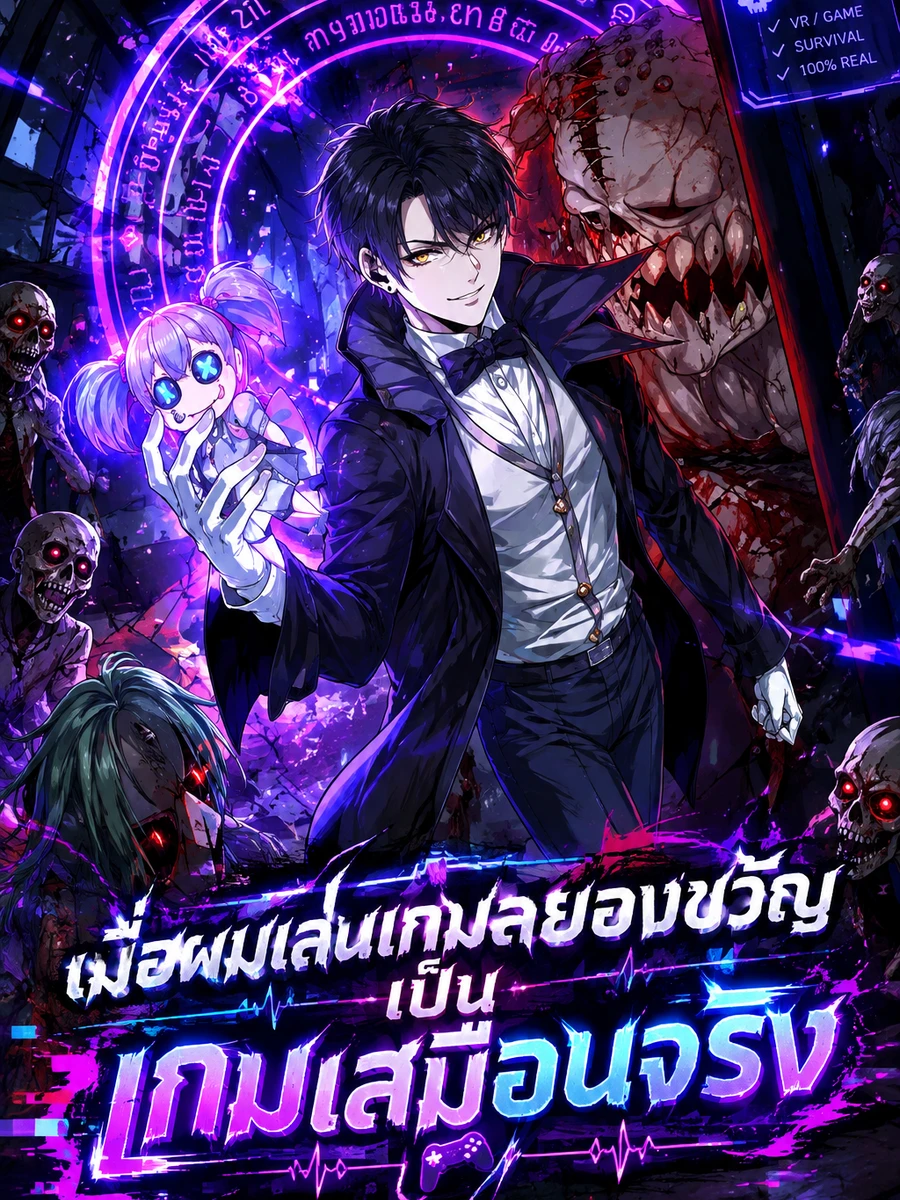 ปก เมื่อผมเล่นเกมสยองขวัญเป็นเกมเสมือนจริง