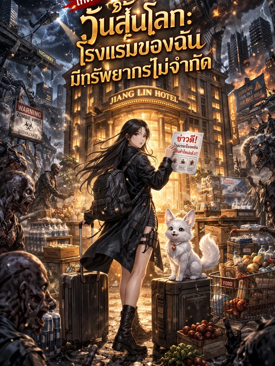 ปก เกิดใหม่วันสิ้นโลก: โรงแรมของฉันมีทรัพยากรไม่จํากัด
