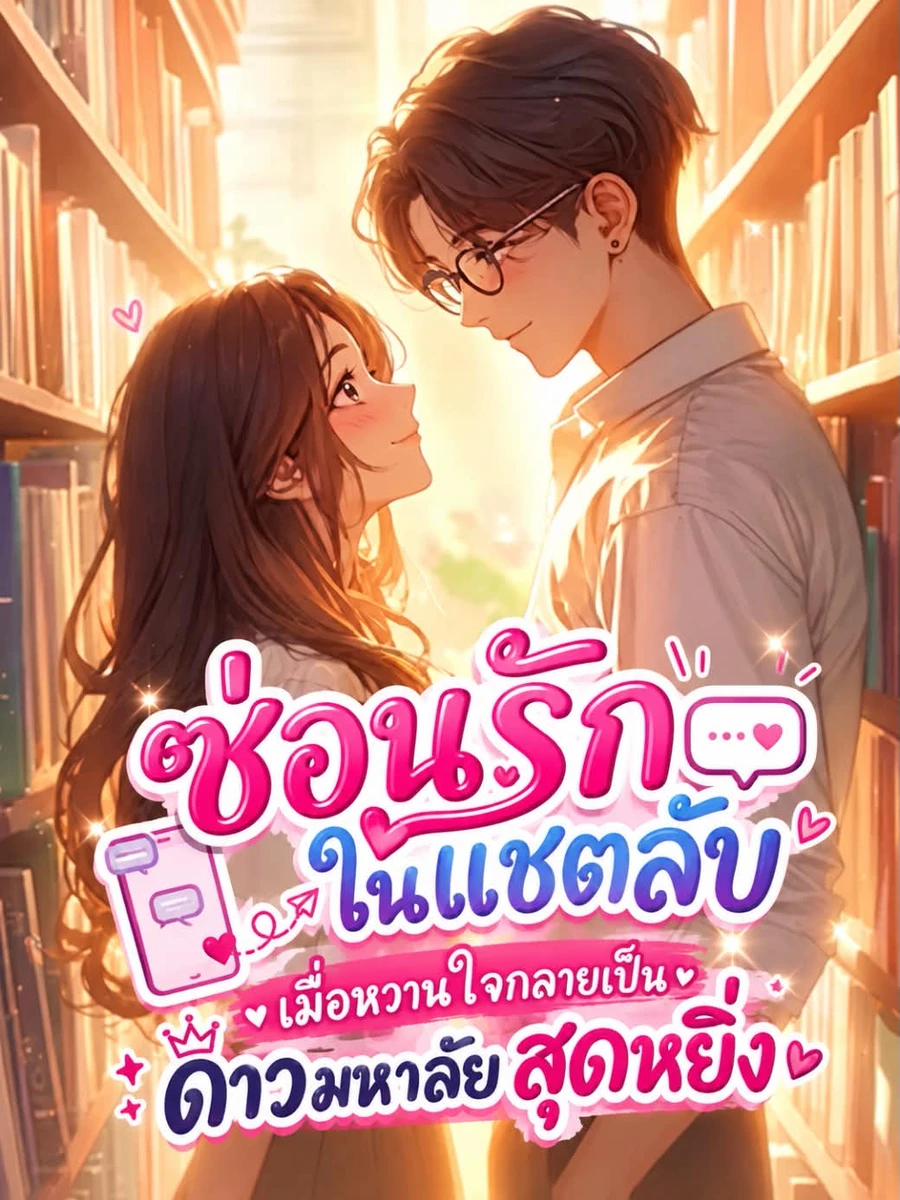 ปก ซ่อนรักในแชตลับ: เมื่อหวานใจกลายเป็นดาวมหาลัยสุดหยิ่ง