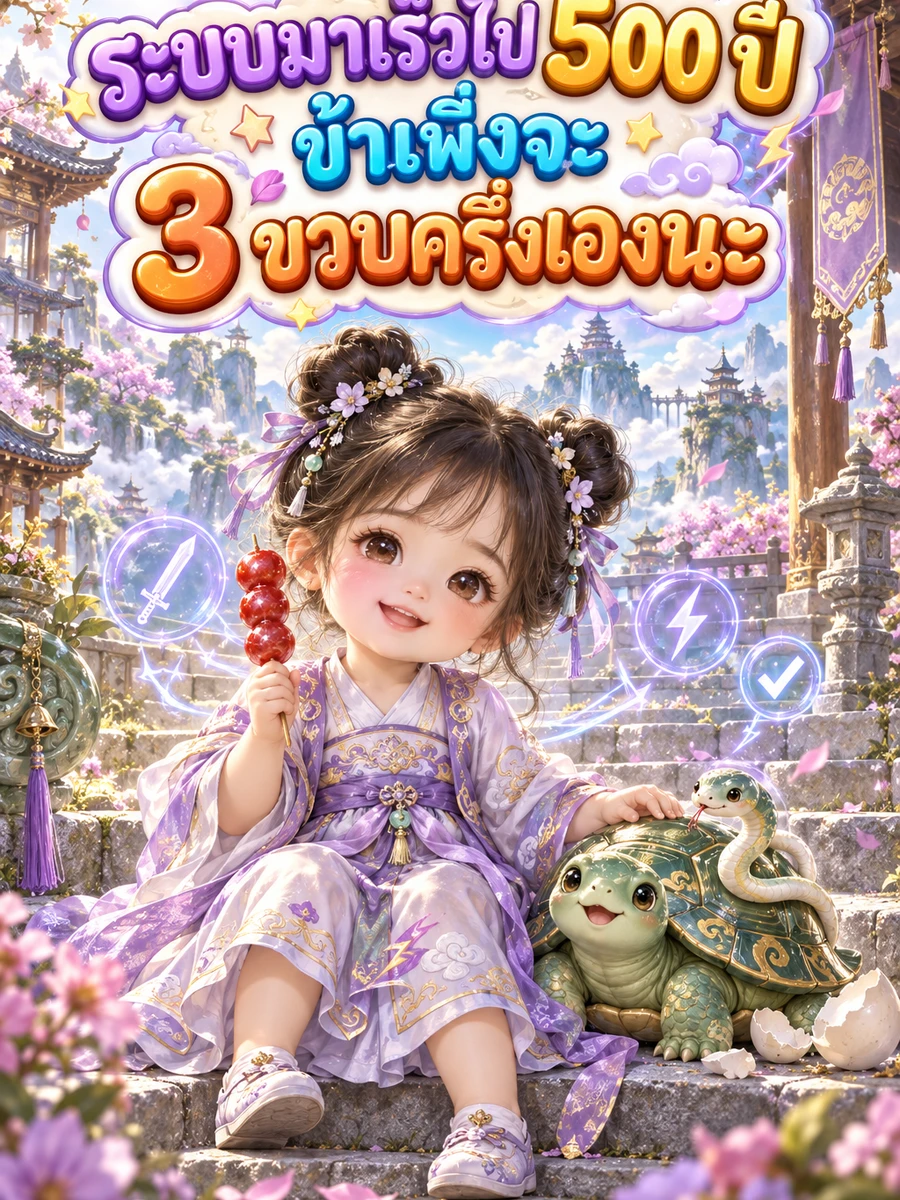 ปก ระบบมาเร็วไป 500 ปี ข้าเพิ่งจะ 3 ขวบครึ่งเองนะ