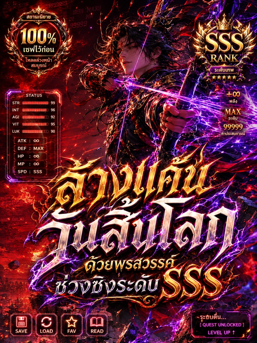 ปก ล้างแค้นวันสิ้นโลกด้วยพรสวรรค์ช่วงชิงระดับ SSS