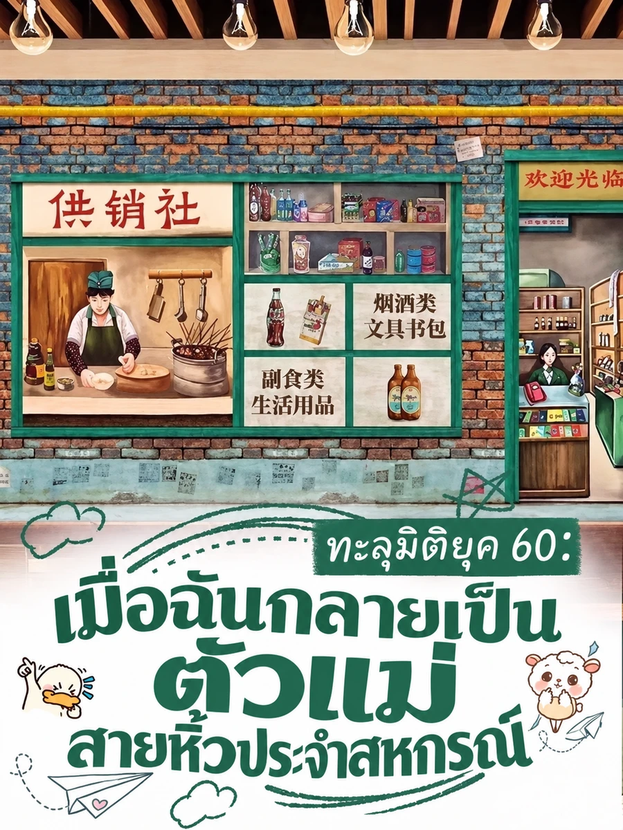 ปก (จบ) (ฟรี 200) ทะลุมิติยุค 60: เมื่อฉันกลายเป็นตัวแม่สายหิ้วประจําสหกรณ์